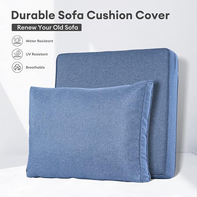 ovios Patio Cushion Covers, Waterproof Cushion Cover - Image 2