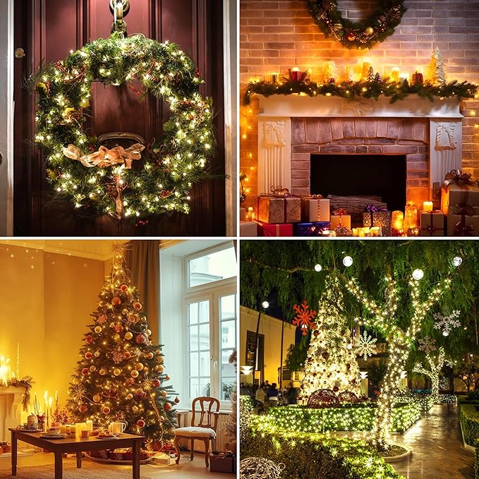 66FT 200 LED Christmas Mini Lights End-to-End Plug 8 Modes Indoor String Lights - Image 6