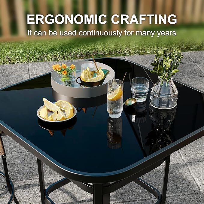 31.5 Inch Outdoor Patio Bar Table - Image 6