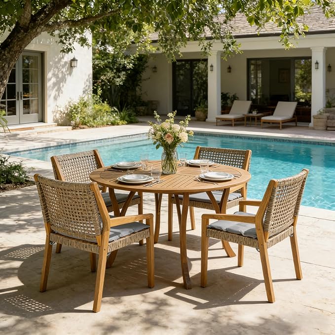 Christopher Knight Home Verle Wooden Patio Dining Set by ChristopherKnightHome
