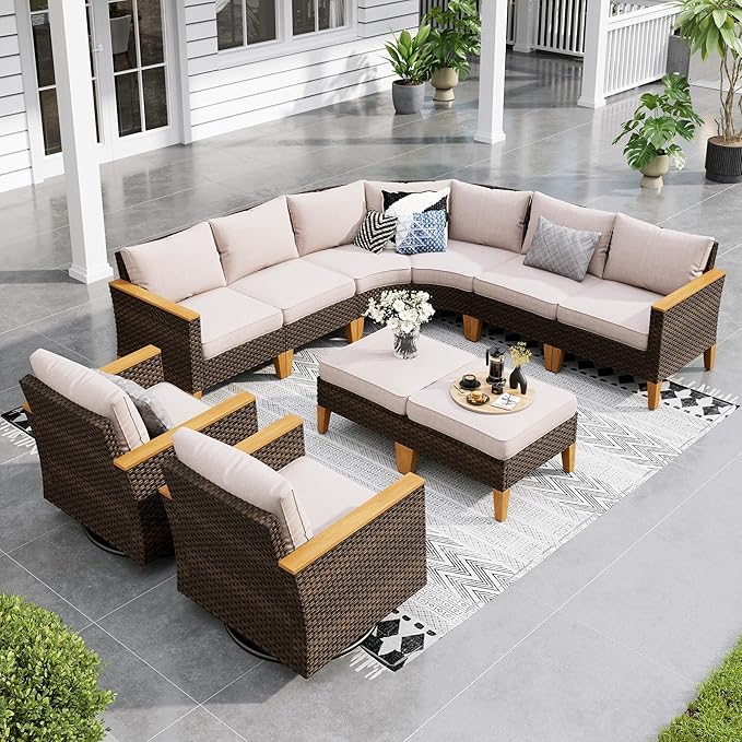 Sophia & William Half Moon Outdoor Sectional Furniture by SophiaWilliam