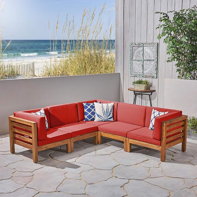 GDFStudio Outdoor V-Shaped Sectional Sofa Set - Image 2