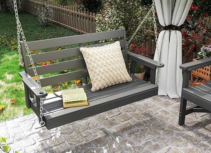 GREENVINES Porch Swing | 51’’ | HDPE Plastic | - Image 5
