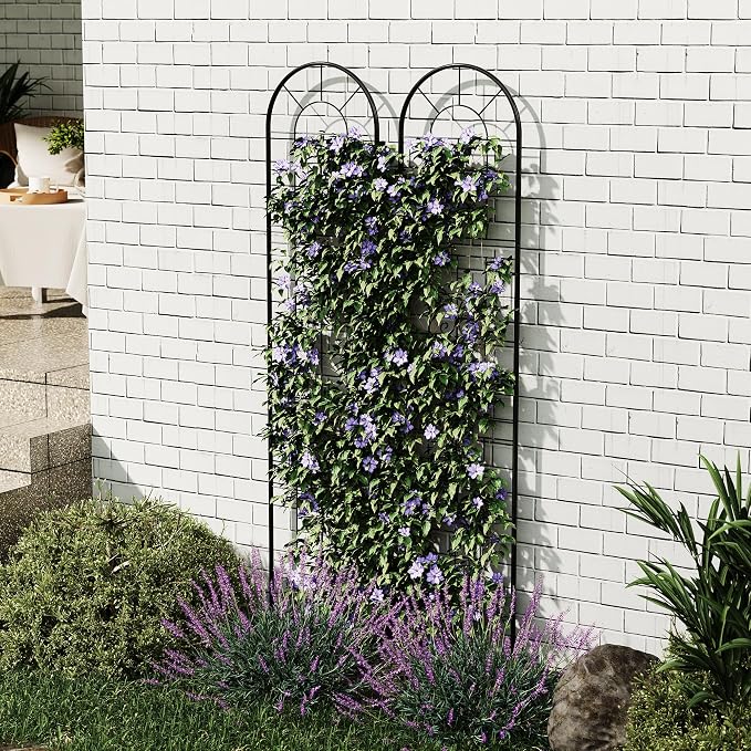 Garvee 55"x11" Metal Garden Trellis Panel, Vegetables, Indoor & Outdoor - Image 5