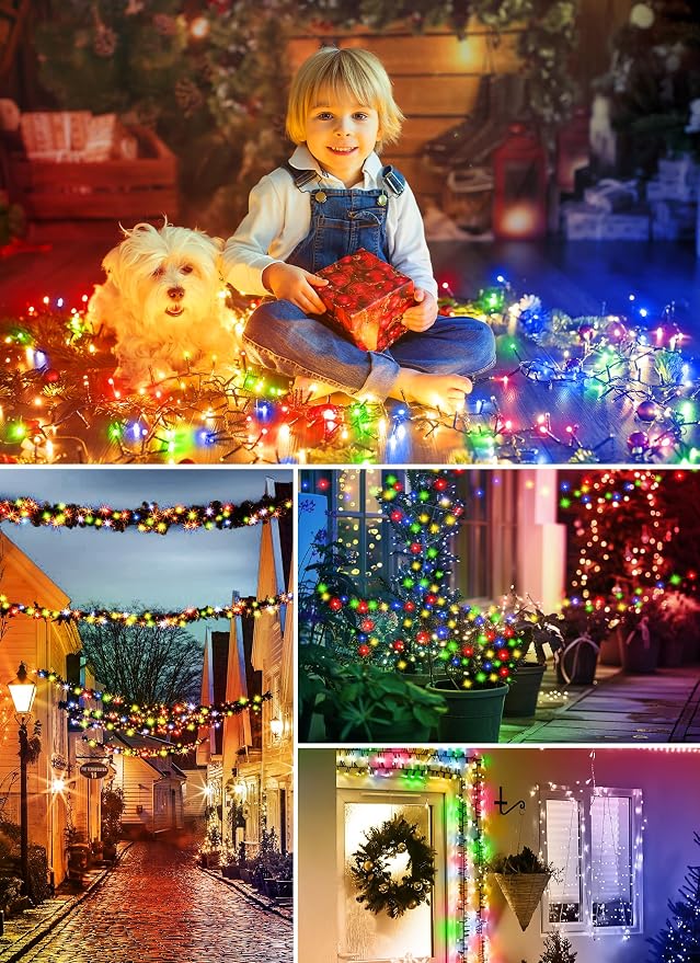 Minetom Solar String Lights Outdoor, 40FT 100 LED String Lights Solar Powered - Image 7