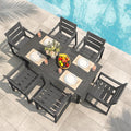 Patio Table and Chairs Set, HDPS Outdoor Dining Set by COZYMAN