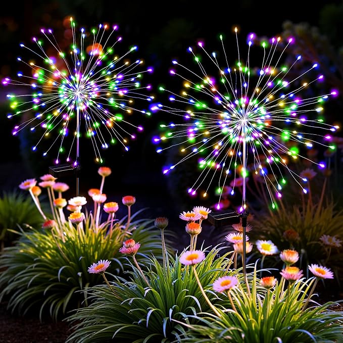 Solar Lights Outdoor, 120LED 2pack Fairy Garden Lights Decor by Suncket