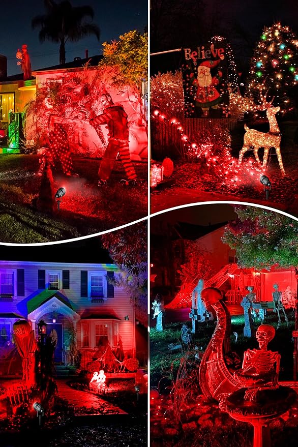 T-SUN Red Spotlight Outdoor, Waterproof LED Landscape Lighting - Image 5