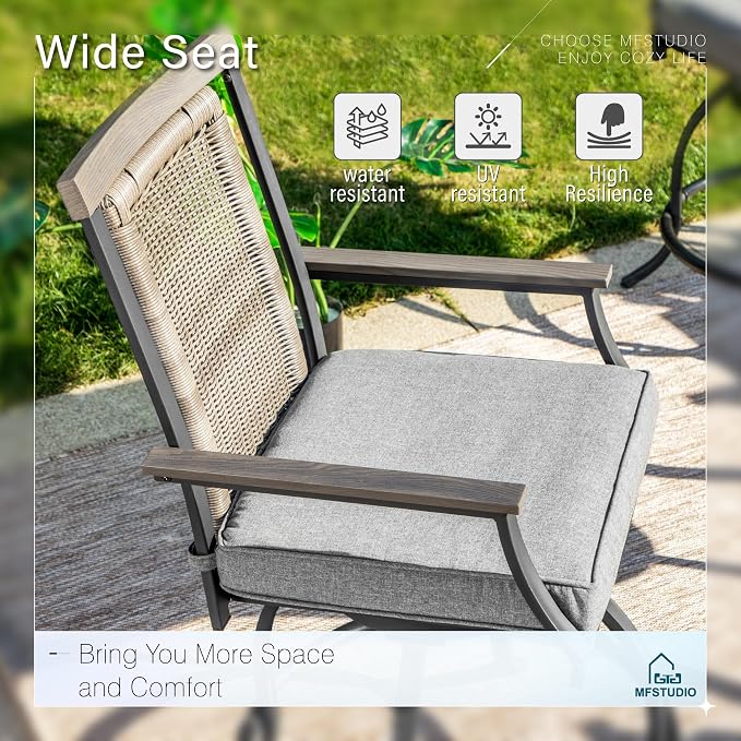 MFSTUDIO 3-Piece Outdoor Bar Set - Image 4