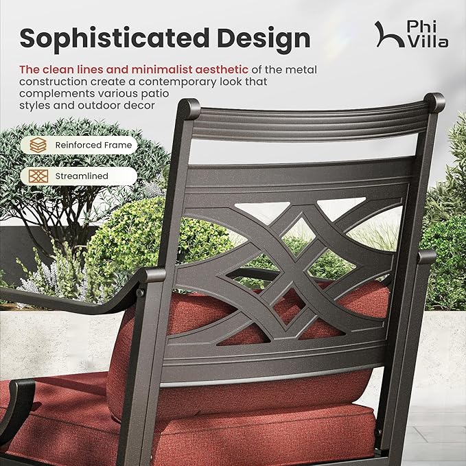 PHI VILLA 7 Pieces Outdoor Dining Set - Image 4