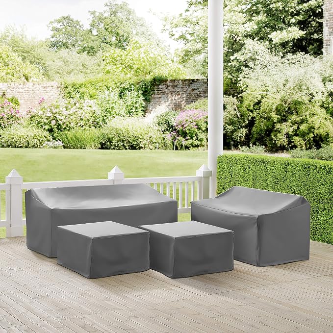 Crosley Furniture Patio Furniture Covers, Waterproof 4-Piece Cover Set - Image 3