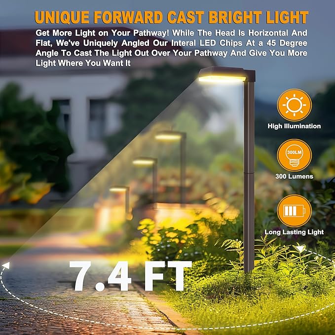 Bobcat Solar Pathway Lights Outdoor Super Bright 300 lumens - Image 4