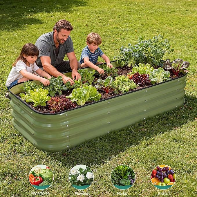 3 in 1 Galvanized Raised Garden Bed - Image 8
