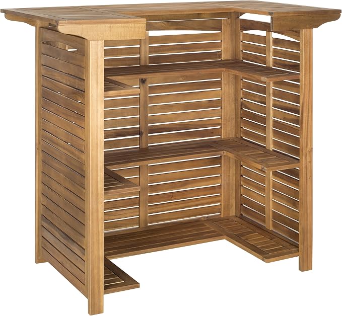 Safavieh Outdoor Collection Monterey Teak Bar Table - Image 5