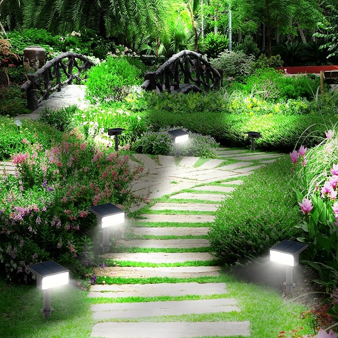 T-SUN Solar Spot Lights Outdoor 4 Pack, 49 LED 2 Lighting Modes, IP65 - Image 8
