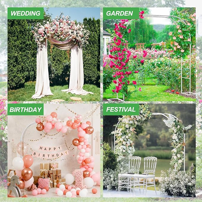 Metal Garden Arch Trellis Arbor, Wedding Arch Stand - Image 6