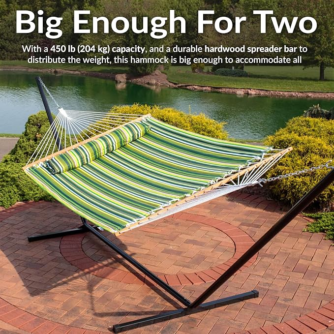 Sunnydaze Quilted Outdoor Hammock - Image 6