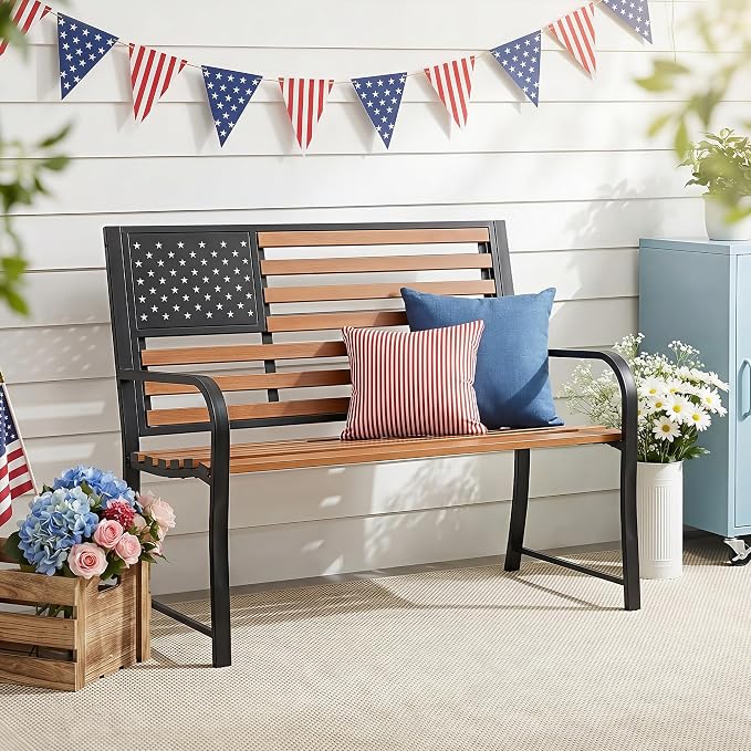 50" Garden Bench Outdoor Bench - Image 2