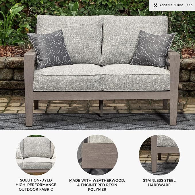 Signature Design by Ashley Hillside Barn Contemporary Nuvella Weather Resistant - Image 4