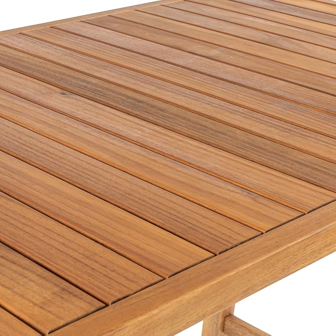 JONATHAN Y DNG2000B-3SET Porto Modern Coastal 3-Piece Acacia Wood Outdoor Bar - Image 8