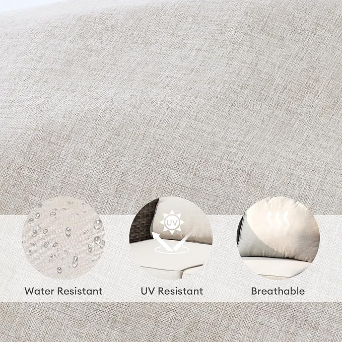 ovios Patio Cushion Covers, Waterproof Cushion Cover - Image 5