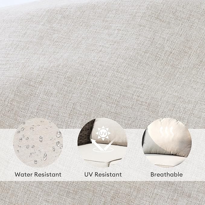 ovios Patio Cushion Covers, Waterproof Cushion Cover - Image 4