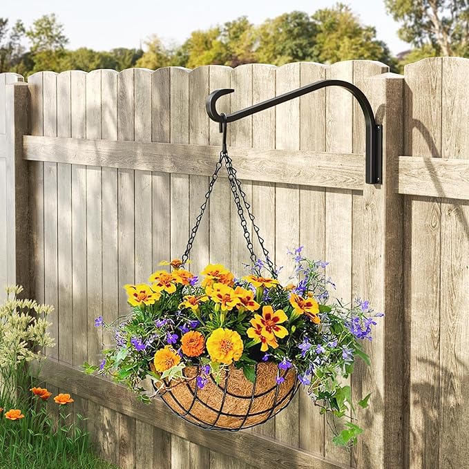 12 Inch 2 Pack Plant Hangers for Indoor/Outdoor Wall Mount - Image 3