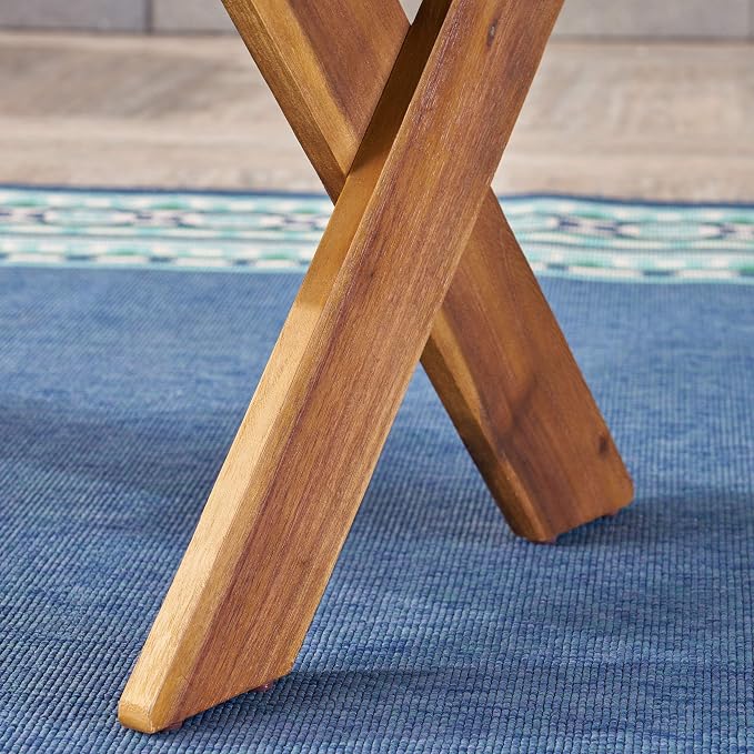 Christopher Knight Home Irene Outdoor Acacia Wood Coffee Table, Sandblast Teak - Image 6