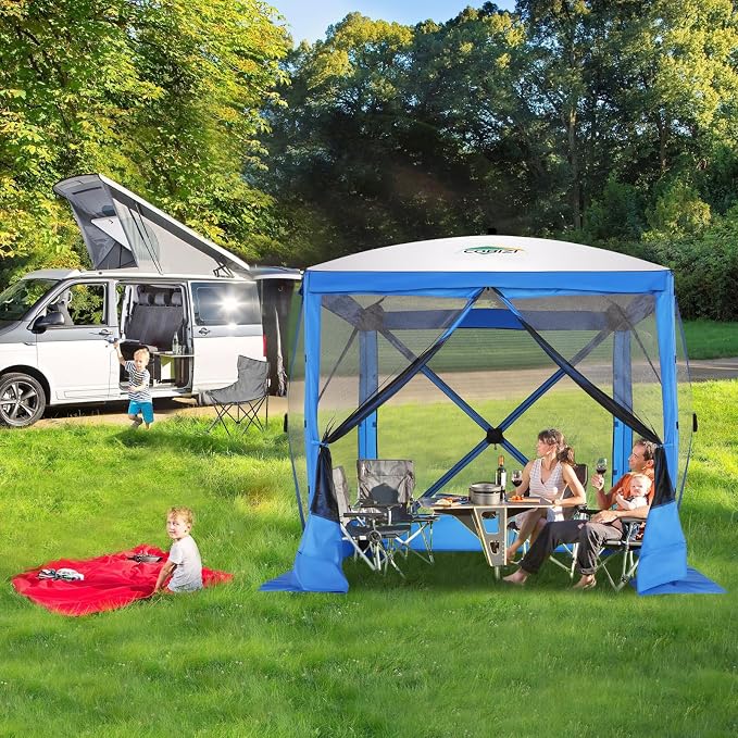 COBIZI 6x6 FT Pop up Gazebo Tent, Waterproof Instant Screen - Image 2