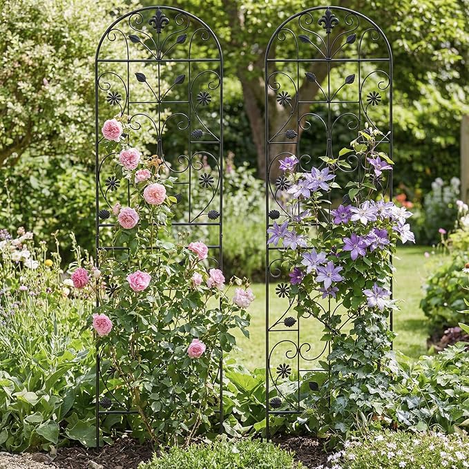 Trellis for Climbing Plants Outdoor, （2 Pack 70.8x19.6-inch）, Generic Metal - Image 9