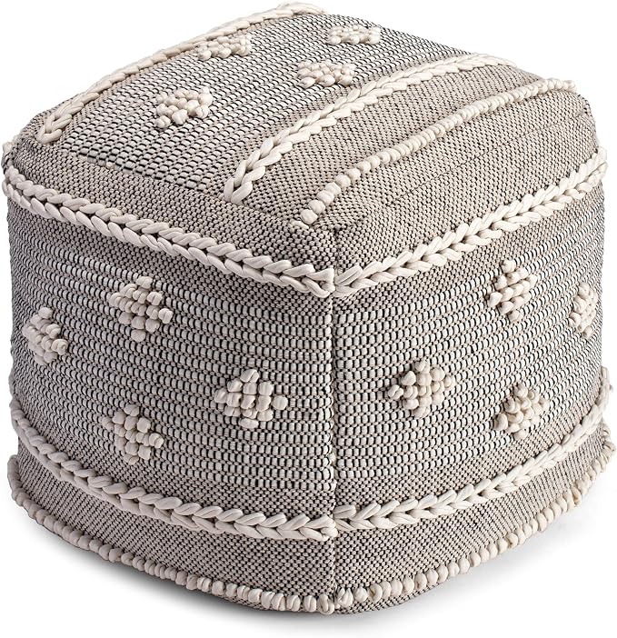Anji Mountain 100% Handmade & Handcrafted Comfortable Home Décor Pouf Ottoman by AnjiMountain