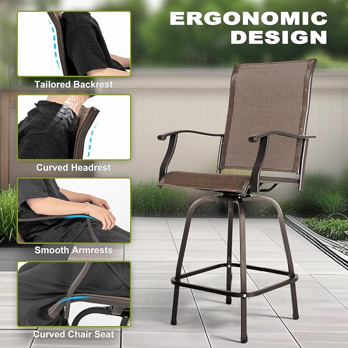 NUU GARDEN 5 Piece Patio Bar Set - Image 9