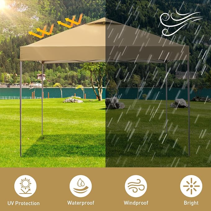 GDY 10x10 Pop Up Canopy Tent, Outdoor Canopy, Patio Tent, Commercial Instant - Image 5