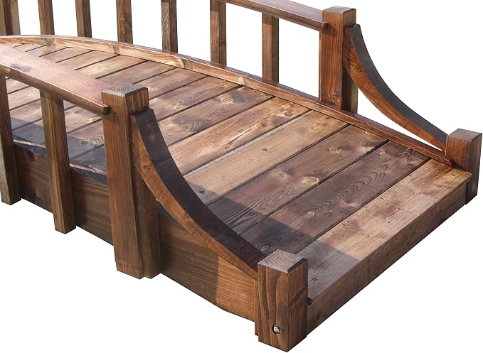 SamsGazebos Country Wood Garden Bridge - Image 3