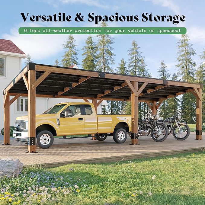 AMERLIFE 10 x 20FT Wood Gazebo - Image 3