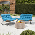 Crestlive Products Outdoor Loveseat 2PCS, Patio Conversation Set, All-Weather by CrestliveProducts