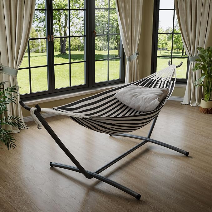 GarveeLife Double 2 Person Hammock, Indoor Outdoor Standing Hammock - Image 3