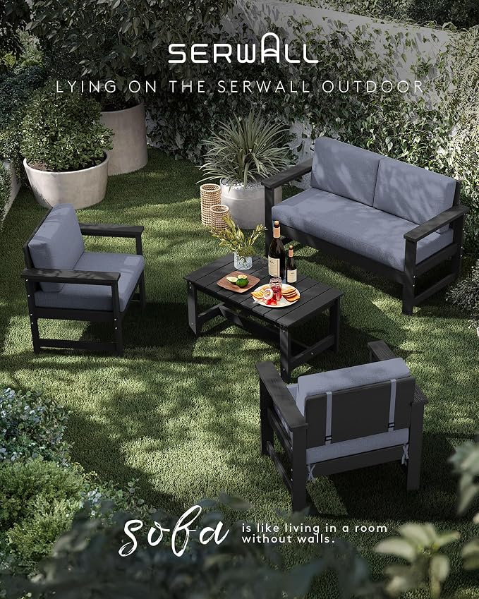 SERWALL 2 Pieces Single Cushioned Lounge Chair - Image 5