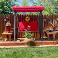 PURPLE LEAF Outdoor Patio Porch Swing by PURPLELEAF