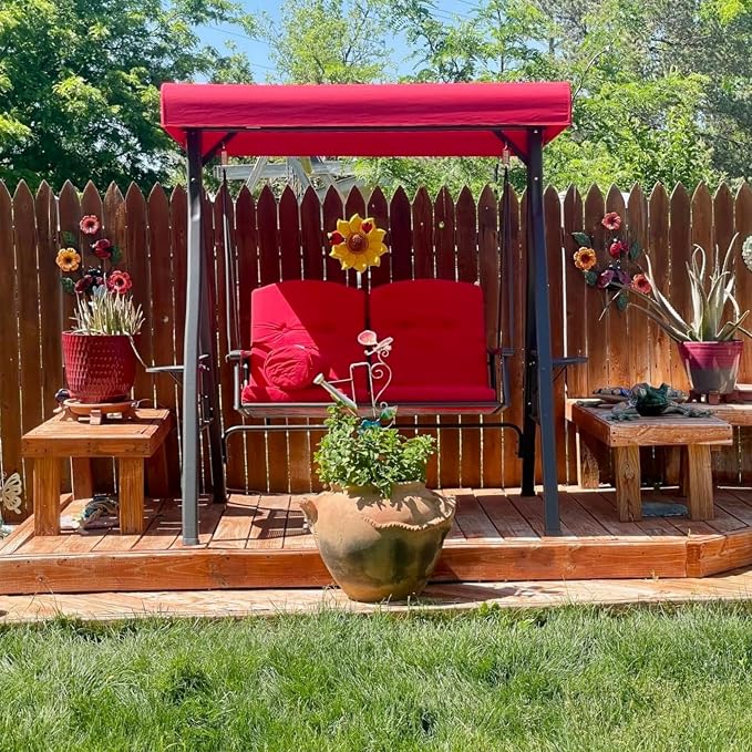 PURPLE LEAF Outdoor Patio Porch Swing by PURPLELEAF