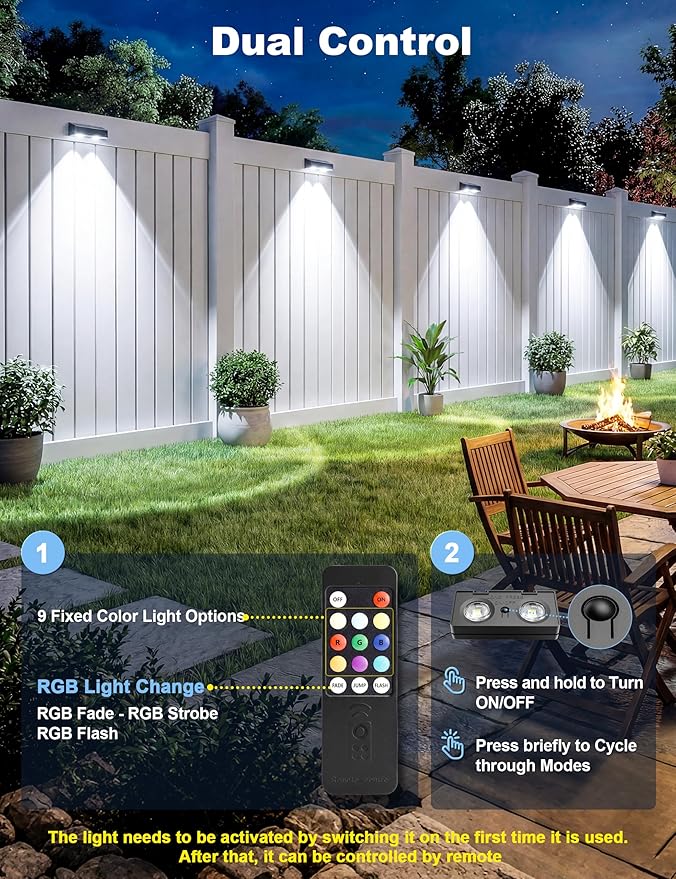Fence Lights Solar Powered - Image 3