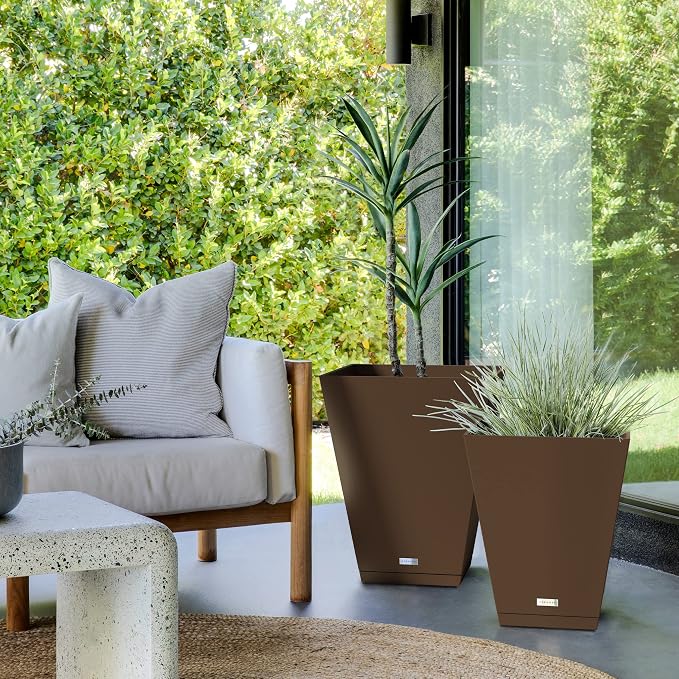 Veradek Nobleton Indoor/Outdoor Wide Square Planter - Image 6