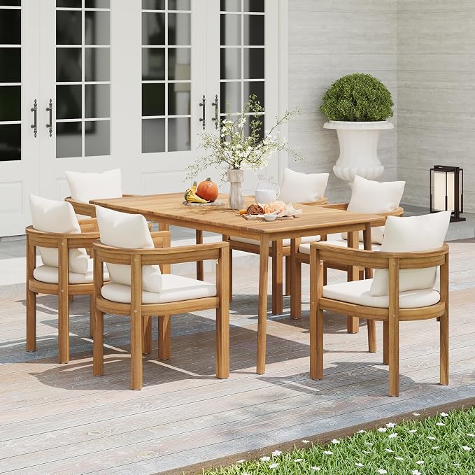 Christopher Knight Home Kclent Patio Acacia Wood Dining Set by ChristopherKnightHome