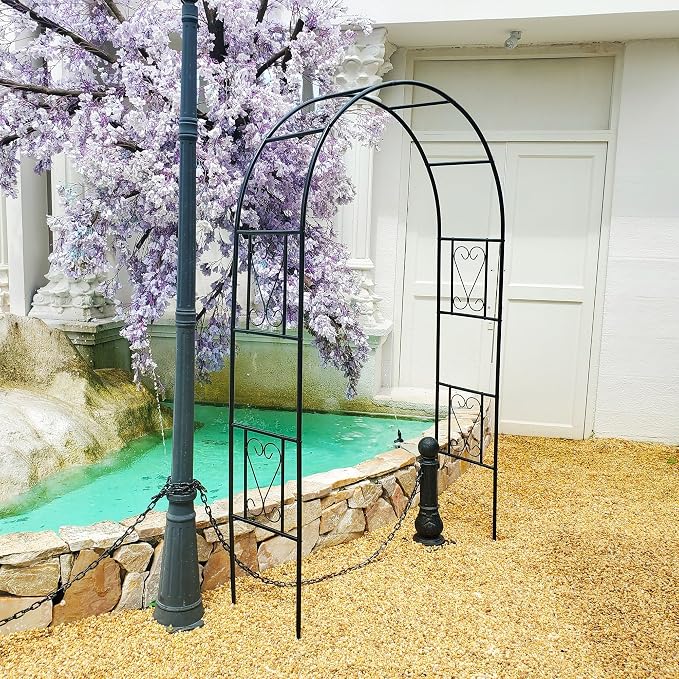 Iron Pergola Arbor Practical, Garden Arbor Arch, Metal Trellis Archway - Image 3