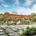 BlueWish 12’x24’ Outdoor Pergola, Patio Pergola by RespondToEveryExpectation