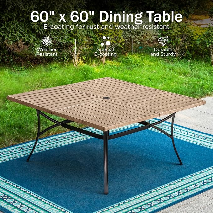 PHI VILLA Large Outdoor Patio Table - Image 4