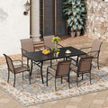 VICLLAX 7 Pieces Patio Outdoor Dining Set by HOME