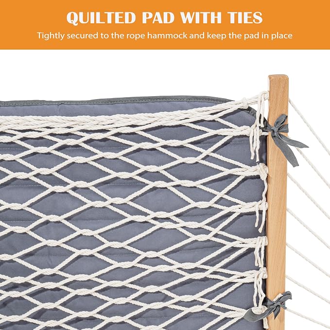 Lazy Daze Hammocks 2 Person Hammock Pad and Pillow Set, Double Polyester - Image 3