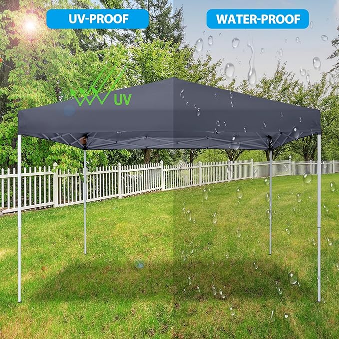 ZENY 10x10 Pop Up Canopy Tent Easy Set-up Outdoor Patio Canopy Adjustable - Image 6