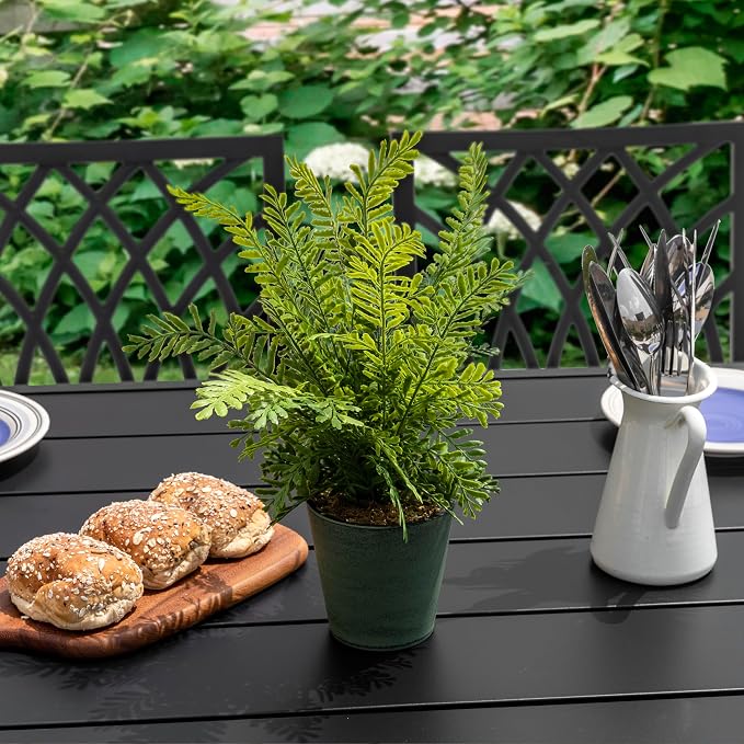NUU GARDEN Outdoor 61" x 37" Rectangle Dining Table - Image 4